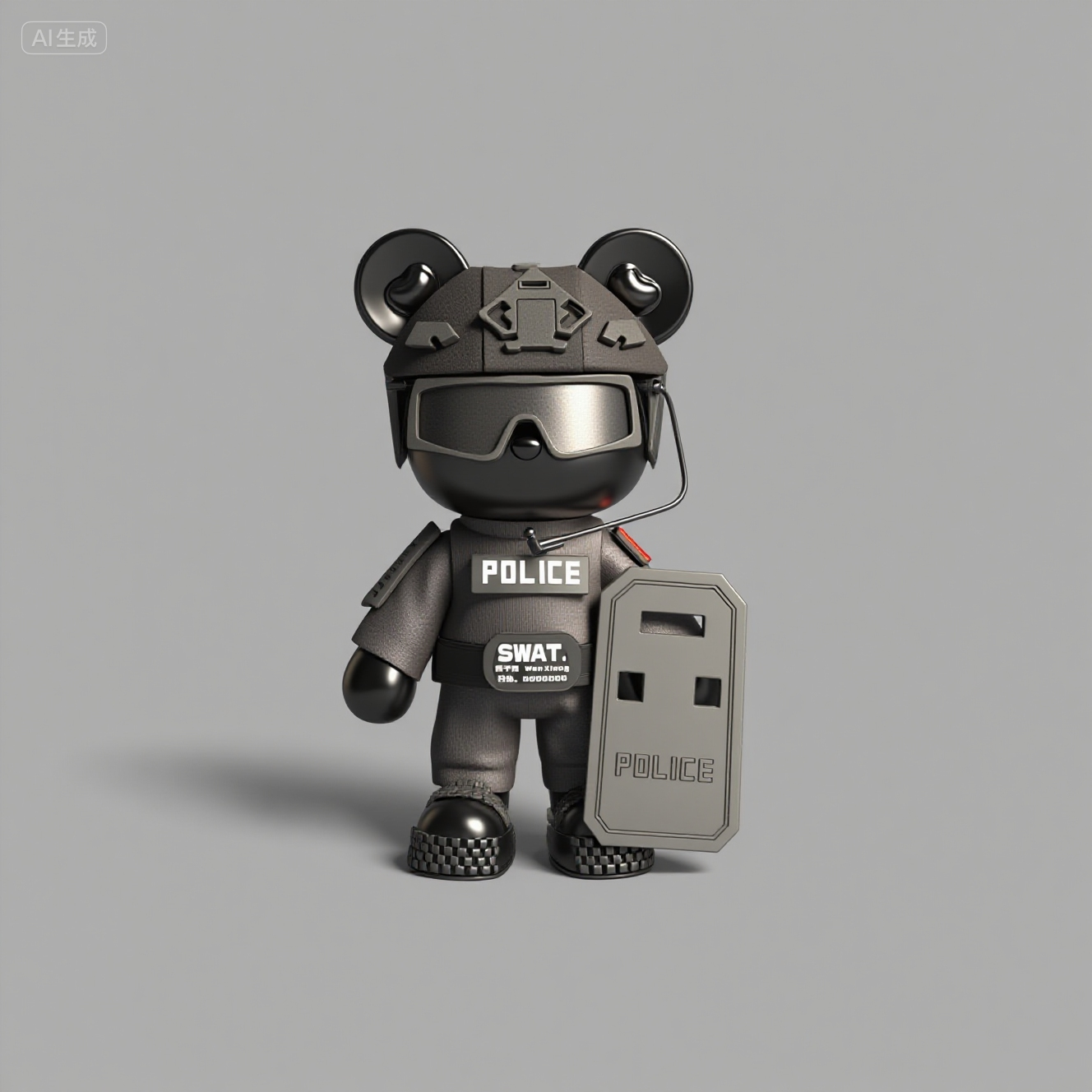 新T警  （32厘米）  居家装饰潮流艺术品摆件 （熊子路团队出品）手工