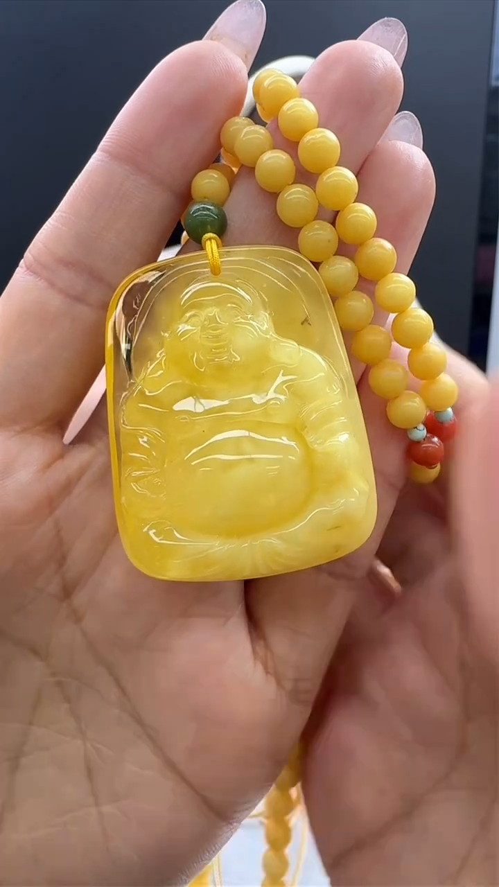 【闪购商品】琥珀颈饰未镶嵌574秒拍号