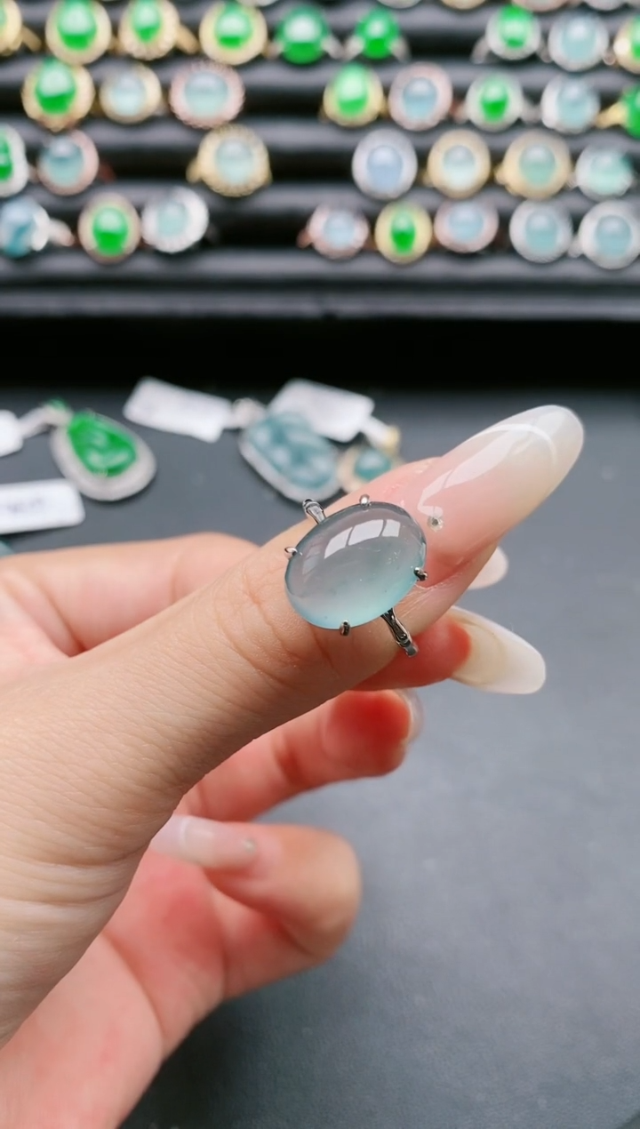 【闪购商品】翡翠戒指银S925镶嵌11111111111