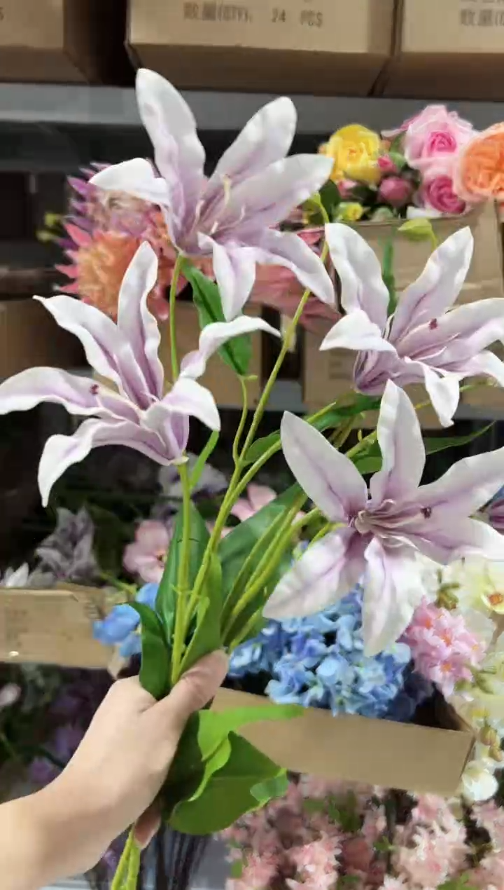 2枝紫色嘉兰百合