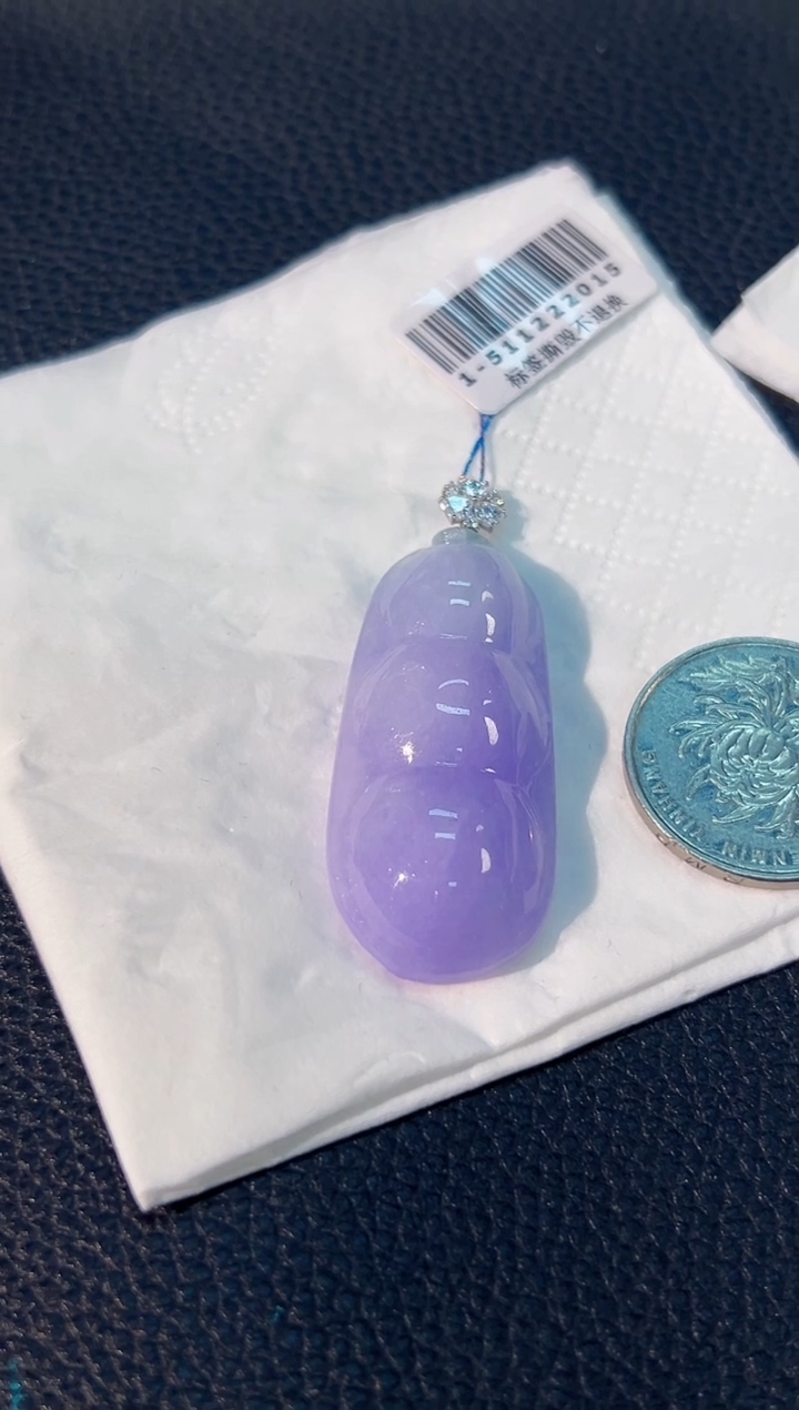 颈饰18K金镶嵌翡翠 缅料A货/支持复检/一件