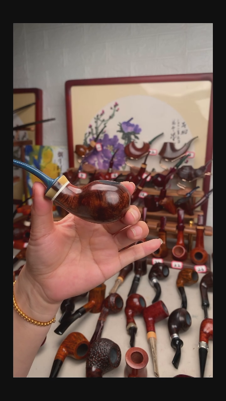 石楠木烟斗手工打磨