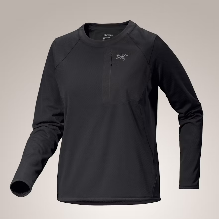 【国内现货】25年新款始祖鸟女款Delta圆领套头衫速干长袖