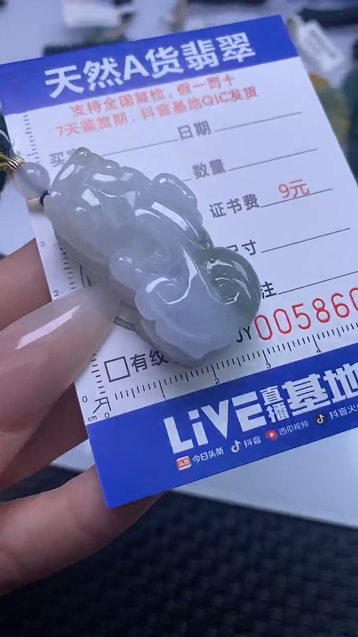 【闪购商品】翡翠颈饰未镶嵌A货翡翠8608
