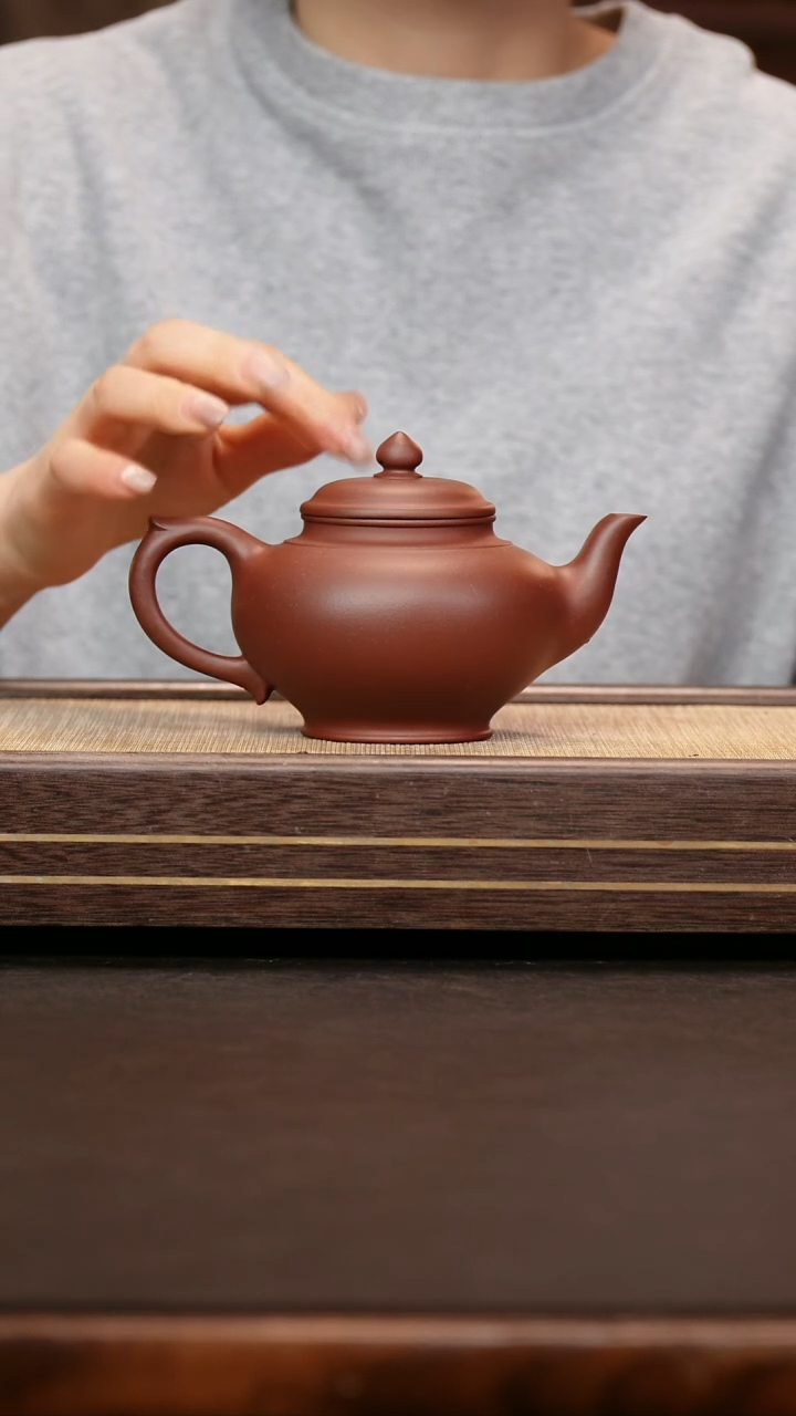 茶壶紫砂中槽清笑樱00cc