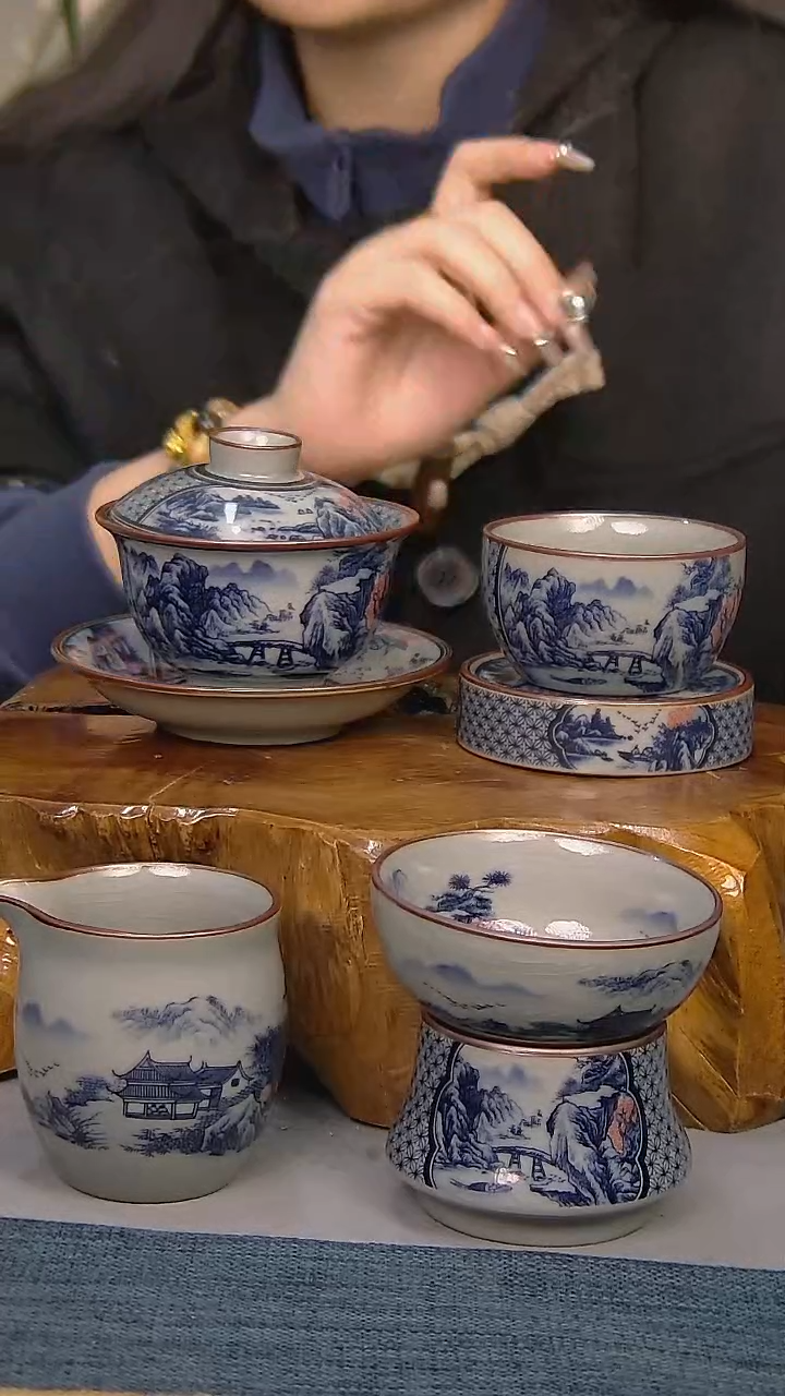 【闪购商品】4件套陶瓷茶具家用简装系列 