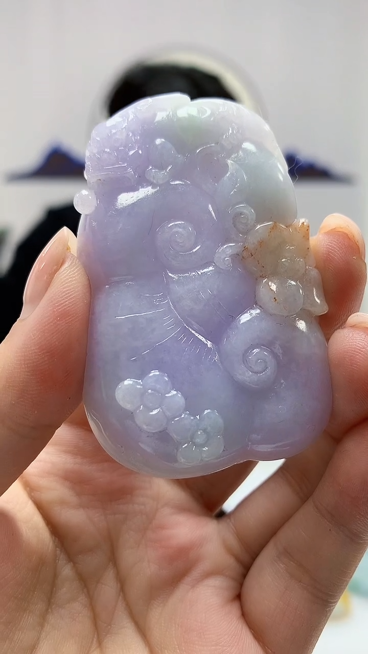 【闪购商品】定制翡翠未镶嵌5145ms-毛货挂件赠珠链130