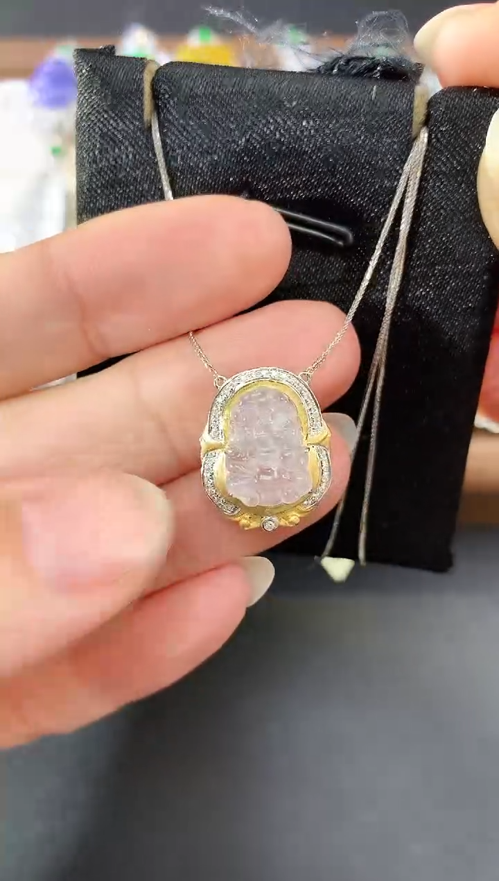 套链18K金镶嵌翡翠130|2500