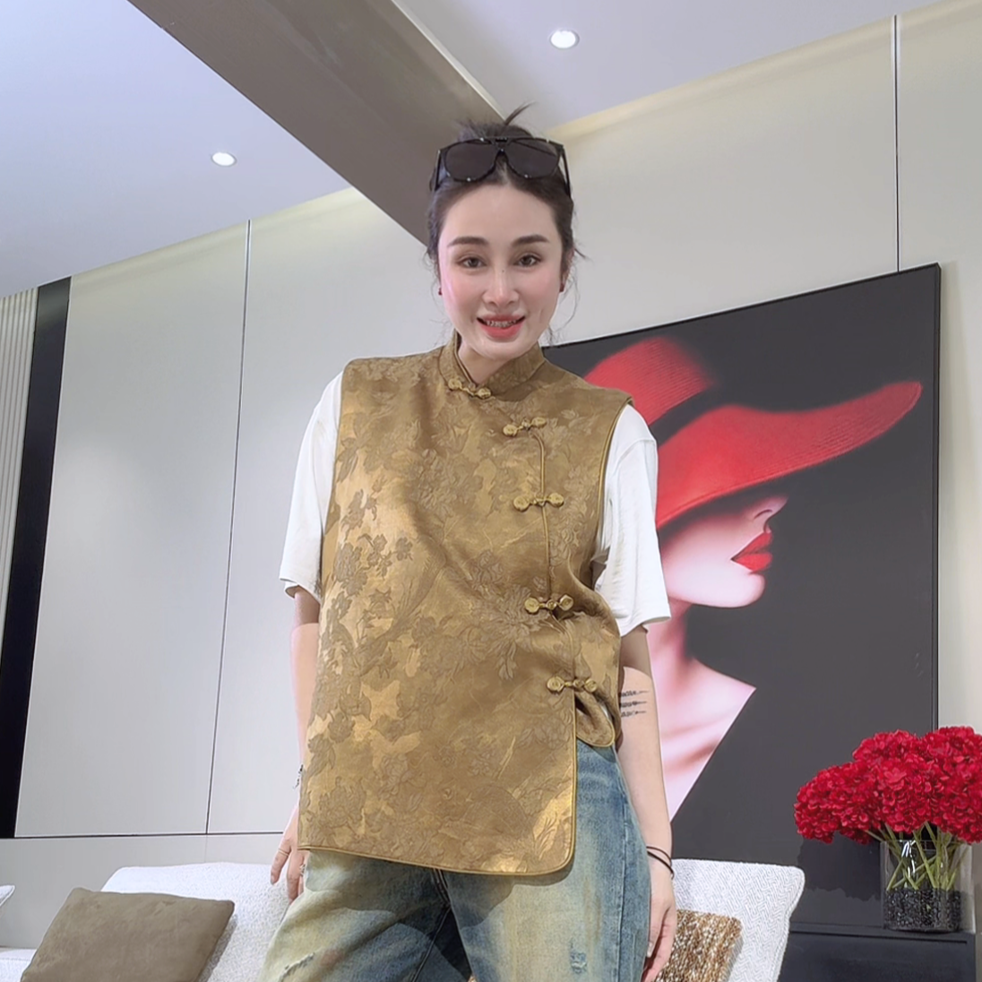 【菲儿推荐】时尚新中式马甲女新款国潮民族风马夹坎肩上衣