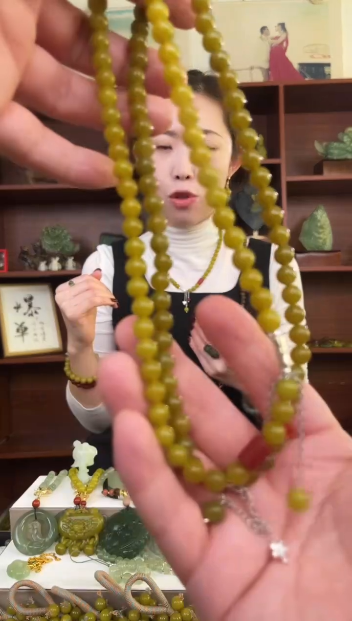 未镶嵌蛇纹石玉颈饰多样性发货拍一发一