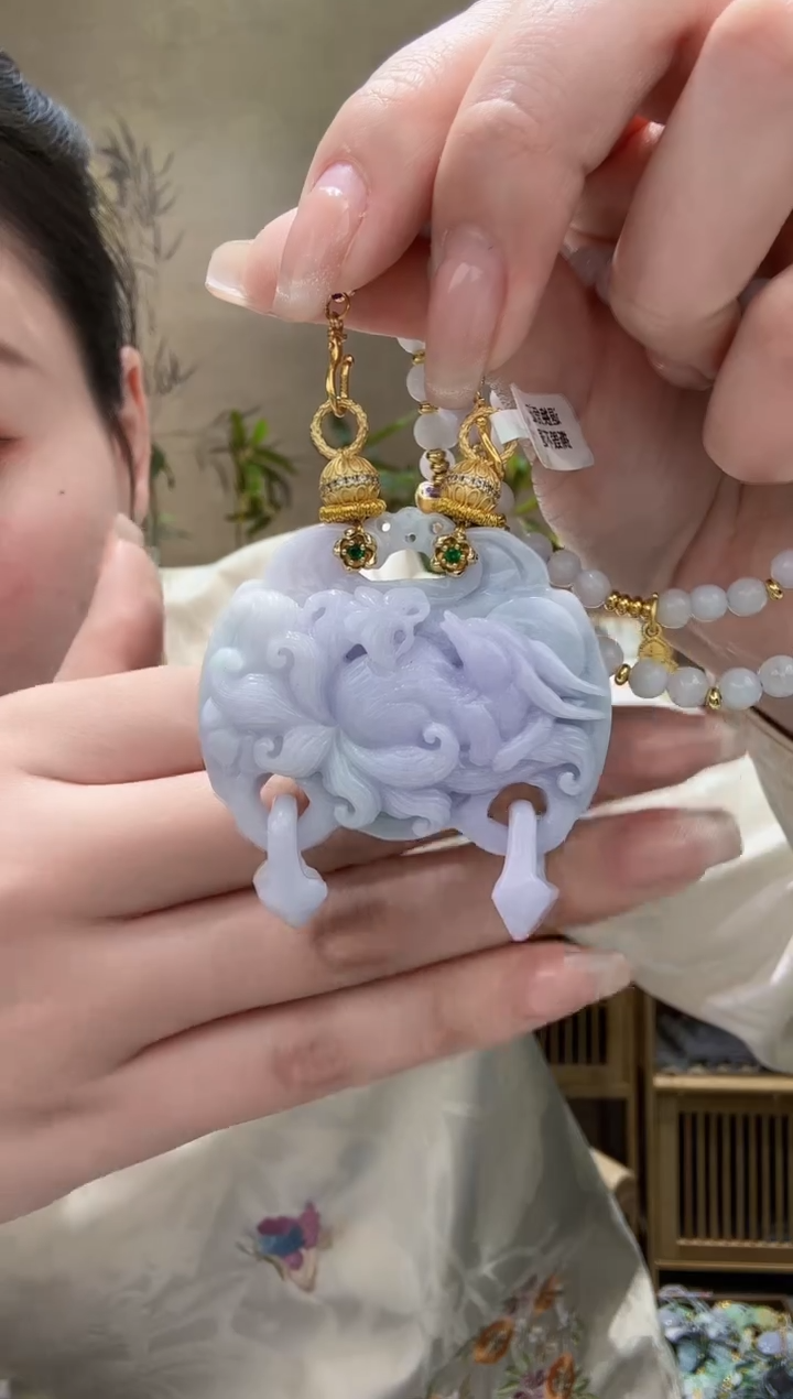 【闪购商品】翡翠耳饰未镶嵌吊坠