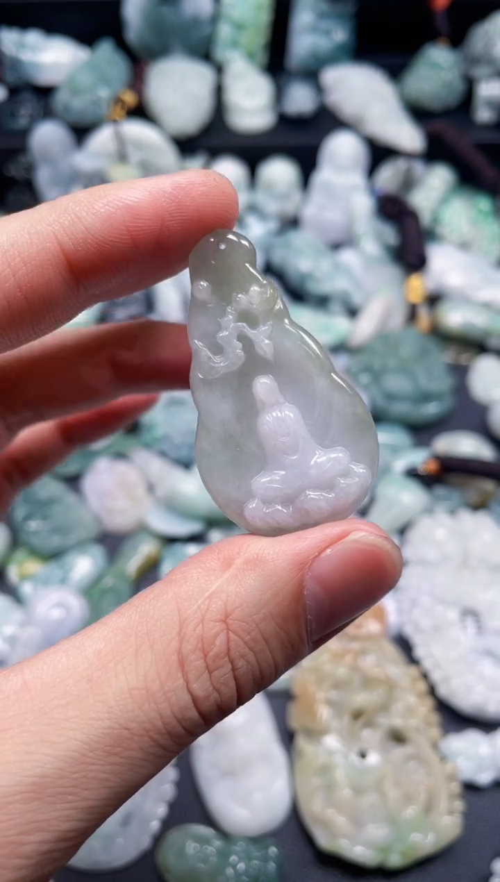 翡翠未镶嵌颈饰天然翡翠a货