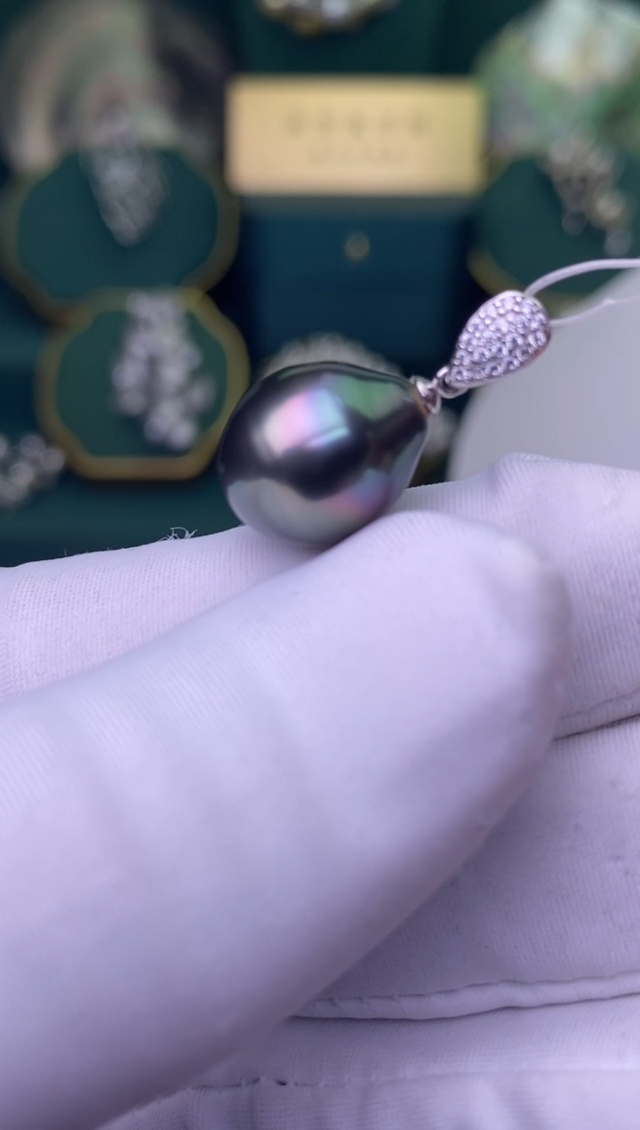 【闪购商品】海水珍珠颈饰18K金镶嵌11-12