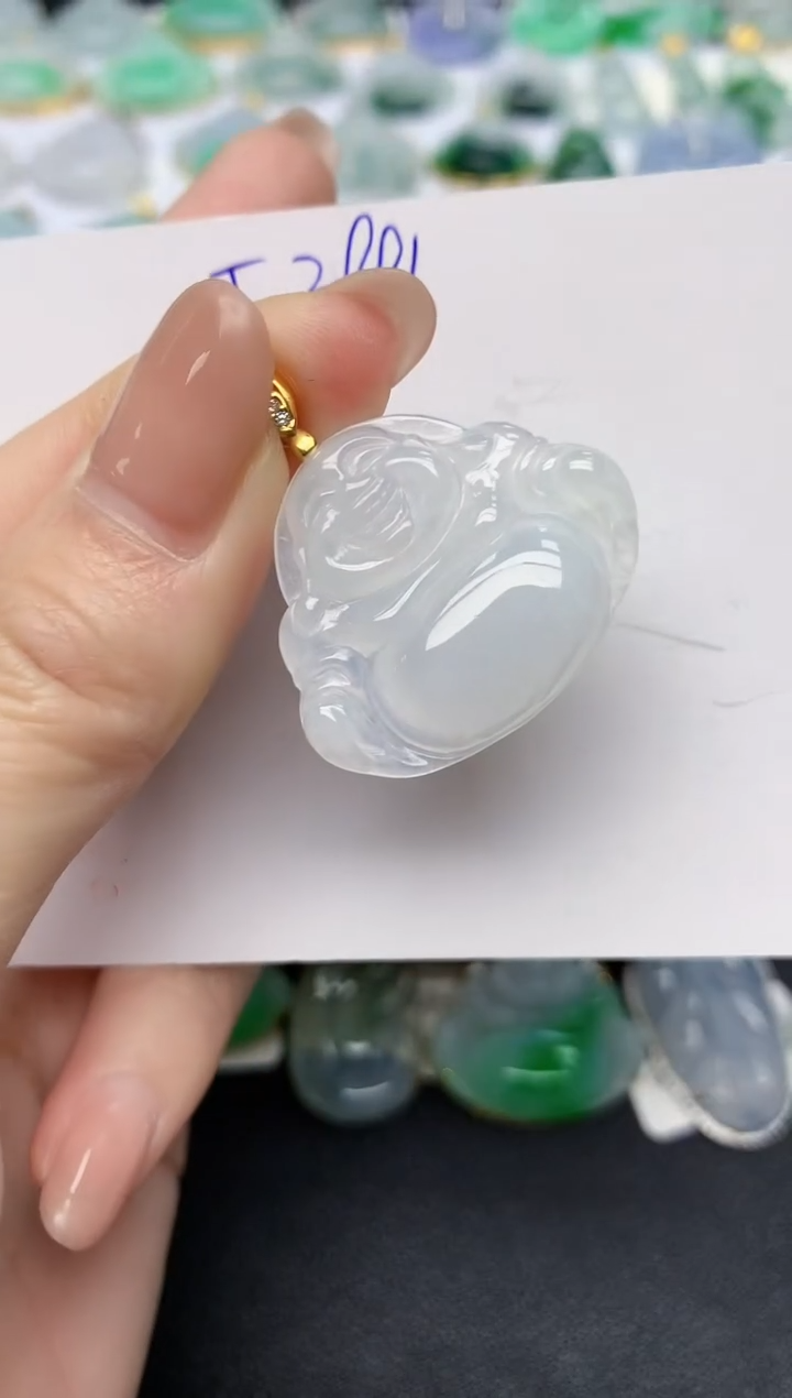 颈饰未镶嵌翡翠天然缅甸A货翡翠百元以上9元证书费自理