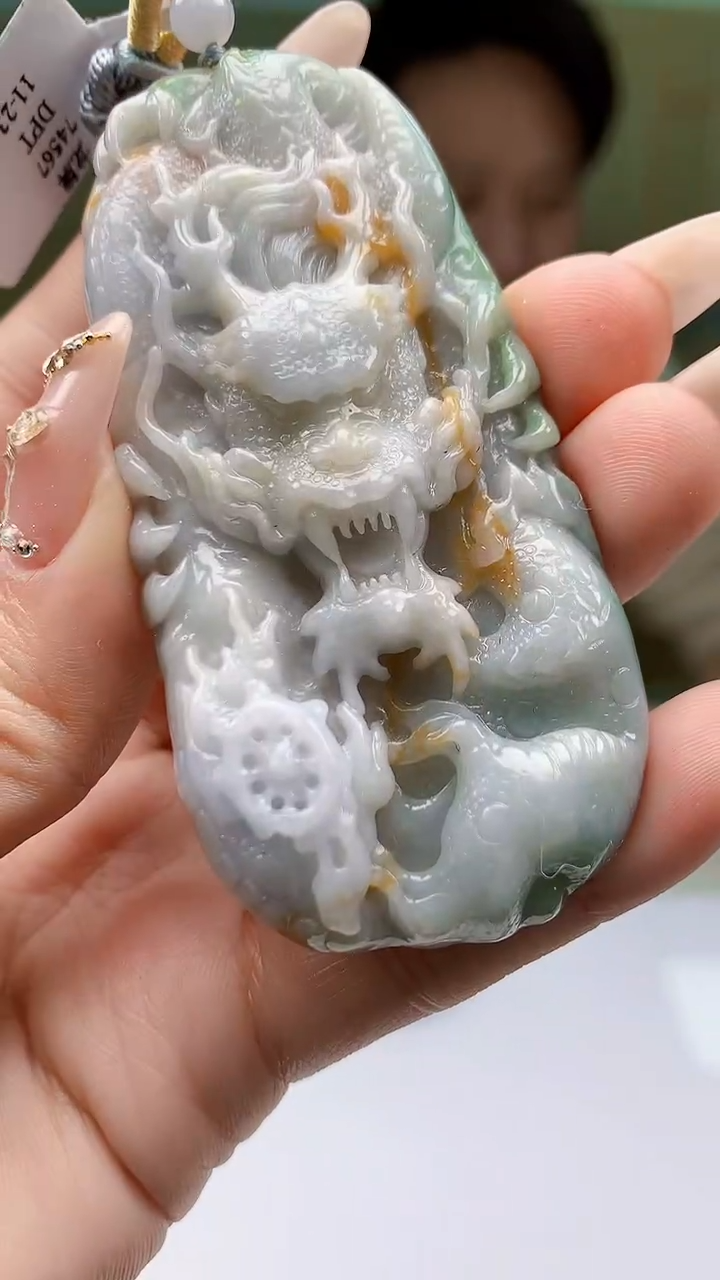 【闪购商品】定制翡翠未镶嵌1502ty-毛货挂件21