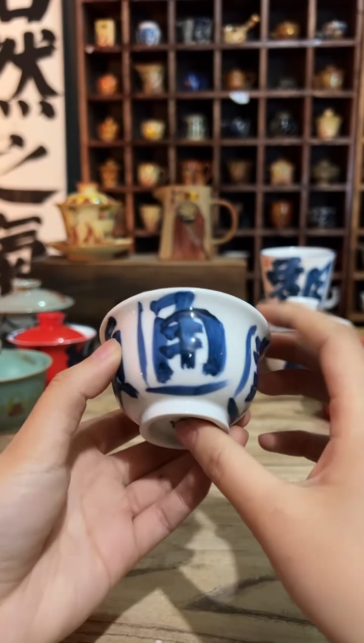 【闪购商品】观云听雨原创手绘茶具