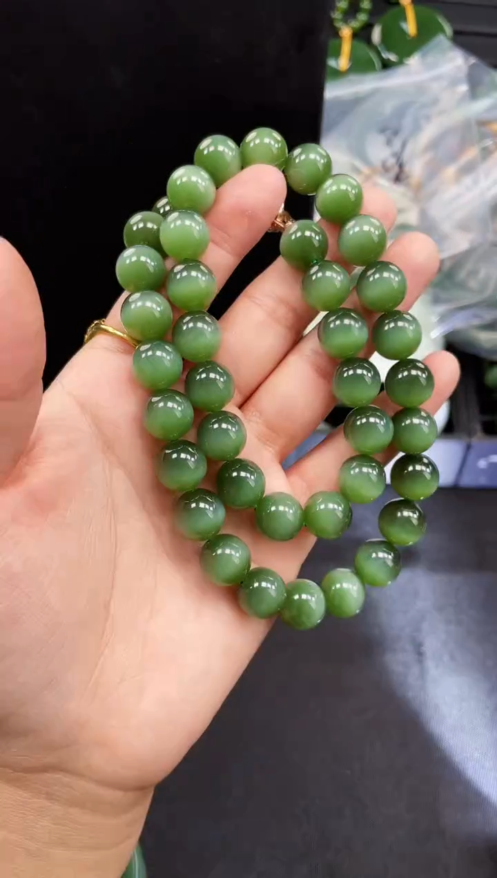 【闪购商品】和田玉项链未镶嵌12MM 多样性发一