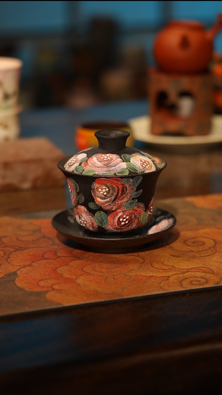 陶瓷景德镇高温釉下彩手工手绘款式