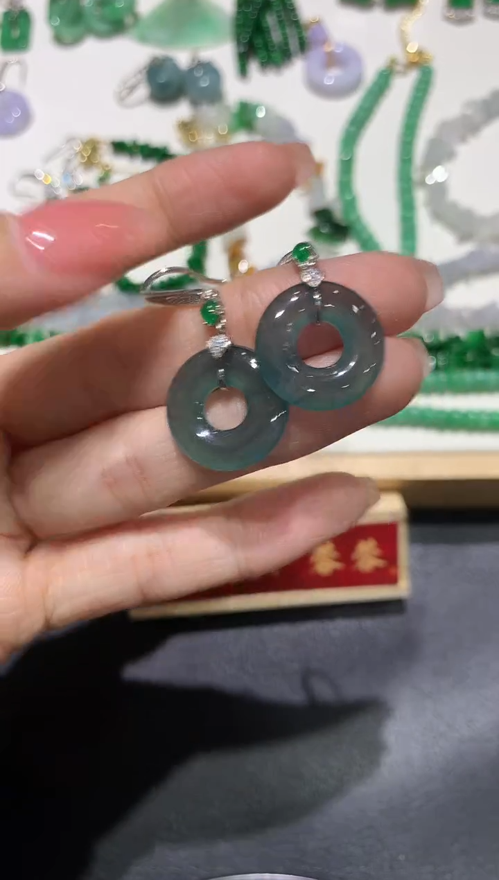 【闪购商品】翡翠吊坠(不含链)银S925镶嵌30多人多样性随机发货1件
