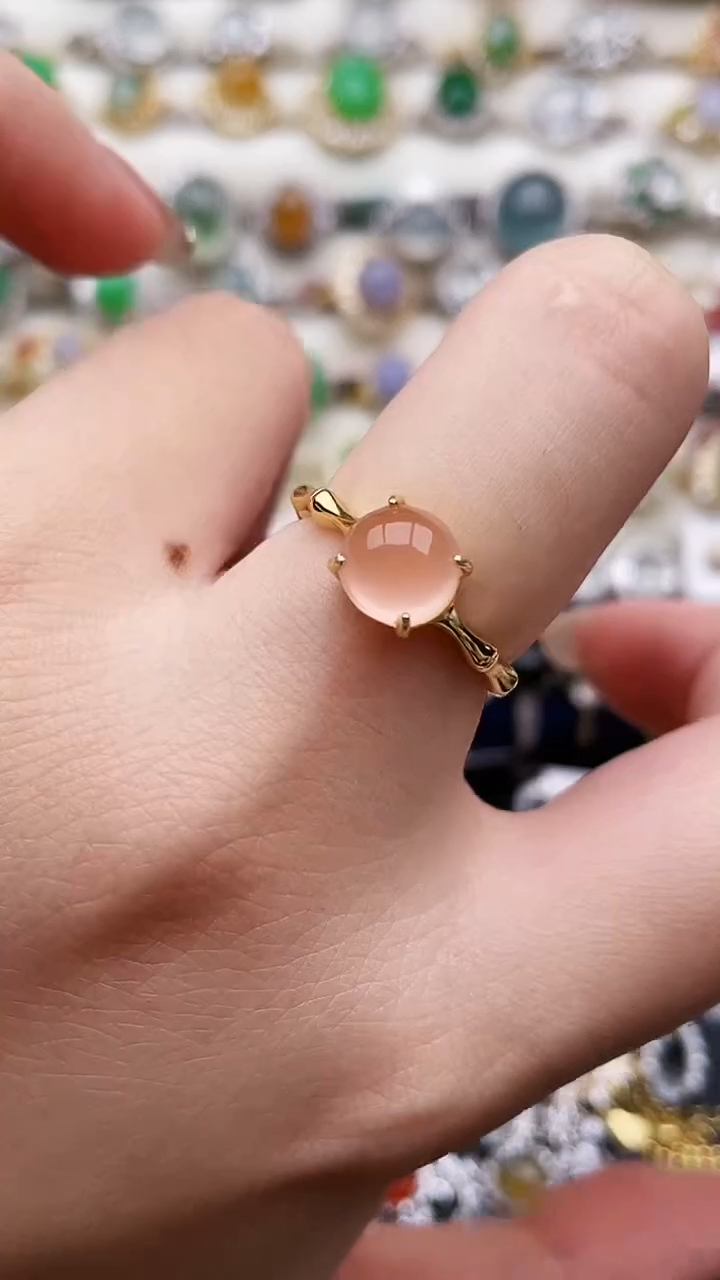 银S925镶嵌戒指玛瑙/玉髓167