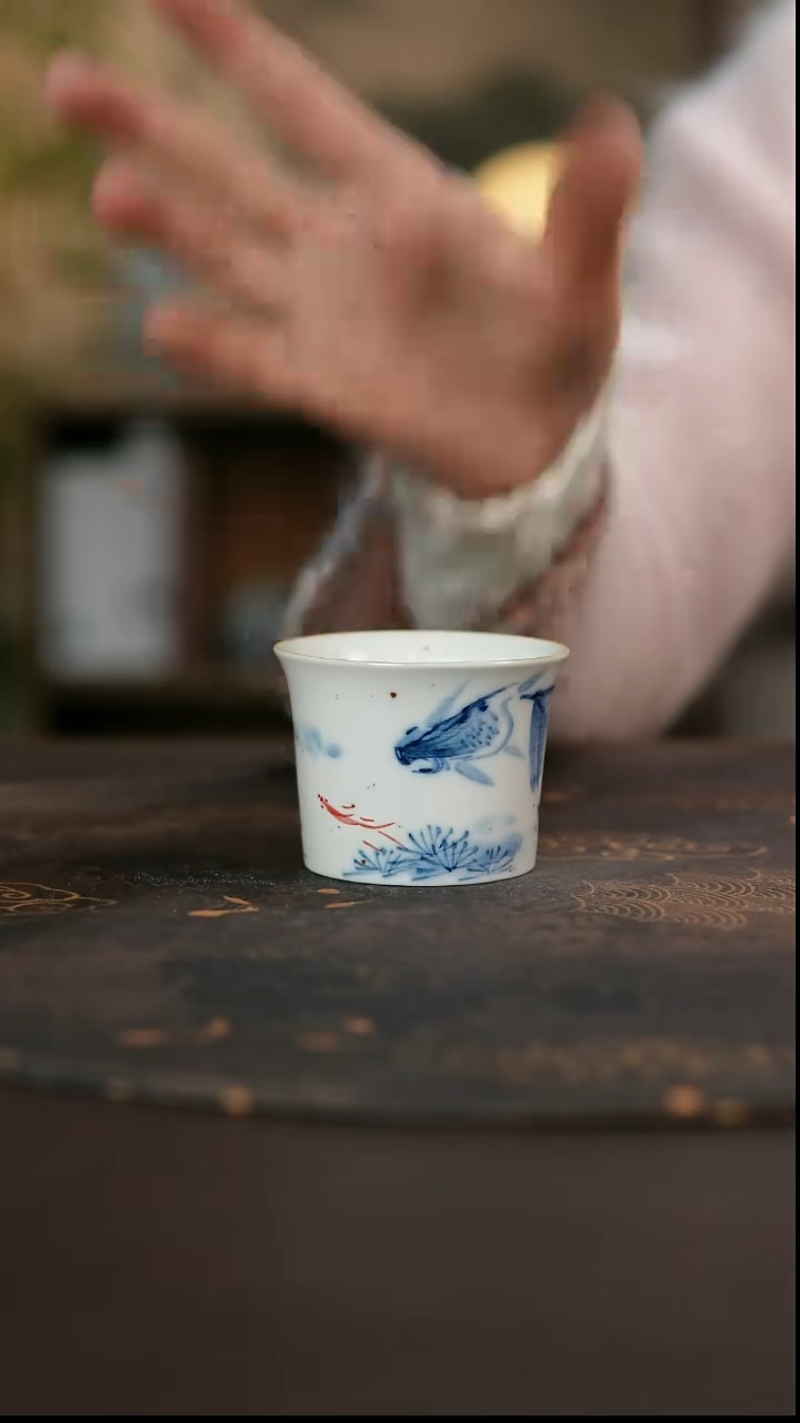 景德镇陶瓷杯碗柴烧多人
