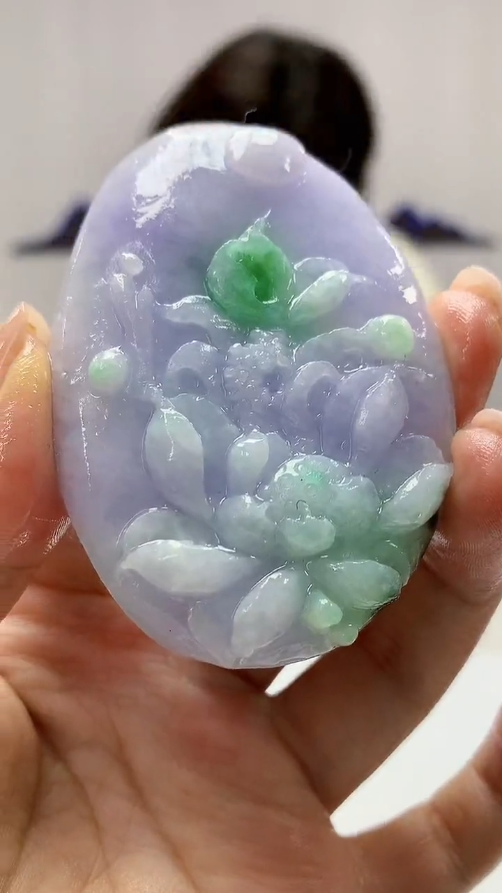 【闪购商品】定制翡翠未镶嵌4829ms-毛货挂件249