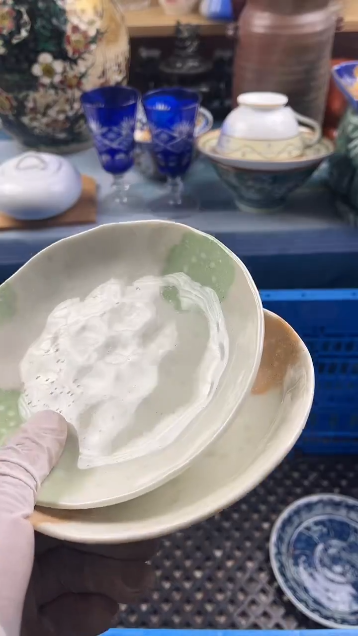 瓷片牵****步英歌瓷器满19.9包邮