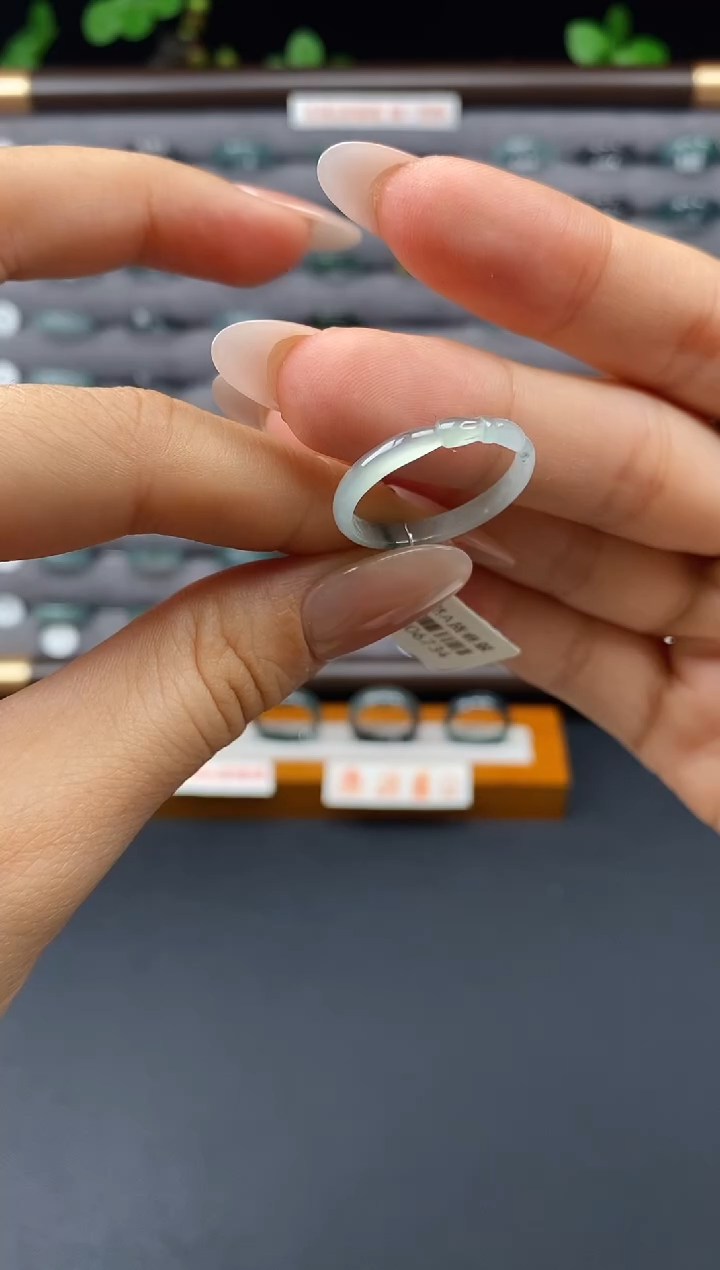 翡翠戒指未镶嵌天然A货翡翠00096