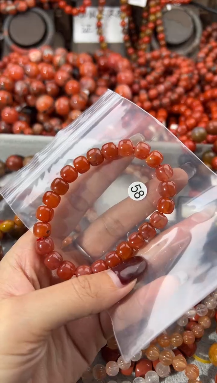 未镶嵌手串南红玛瑙9+