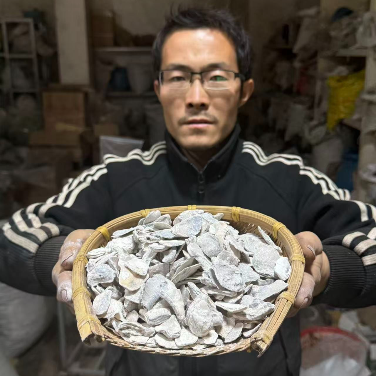 牡蛎 广西牡蛎 牡蛎粉 生牡蛎养殖的整块已砸碎方便使用250g