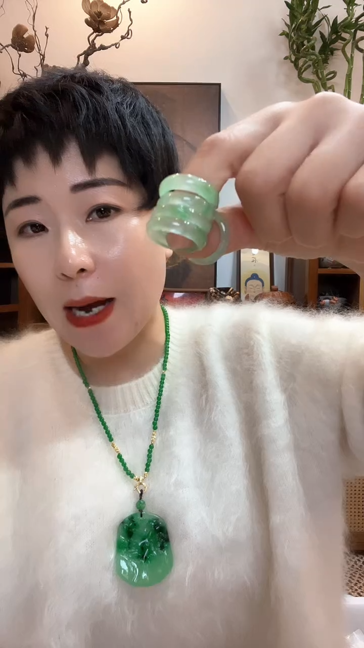 合金戒圈翡翠474