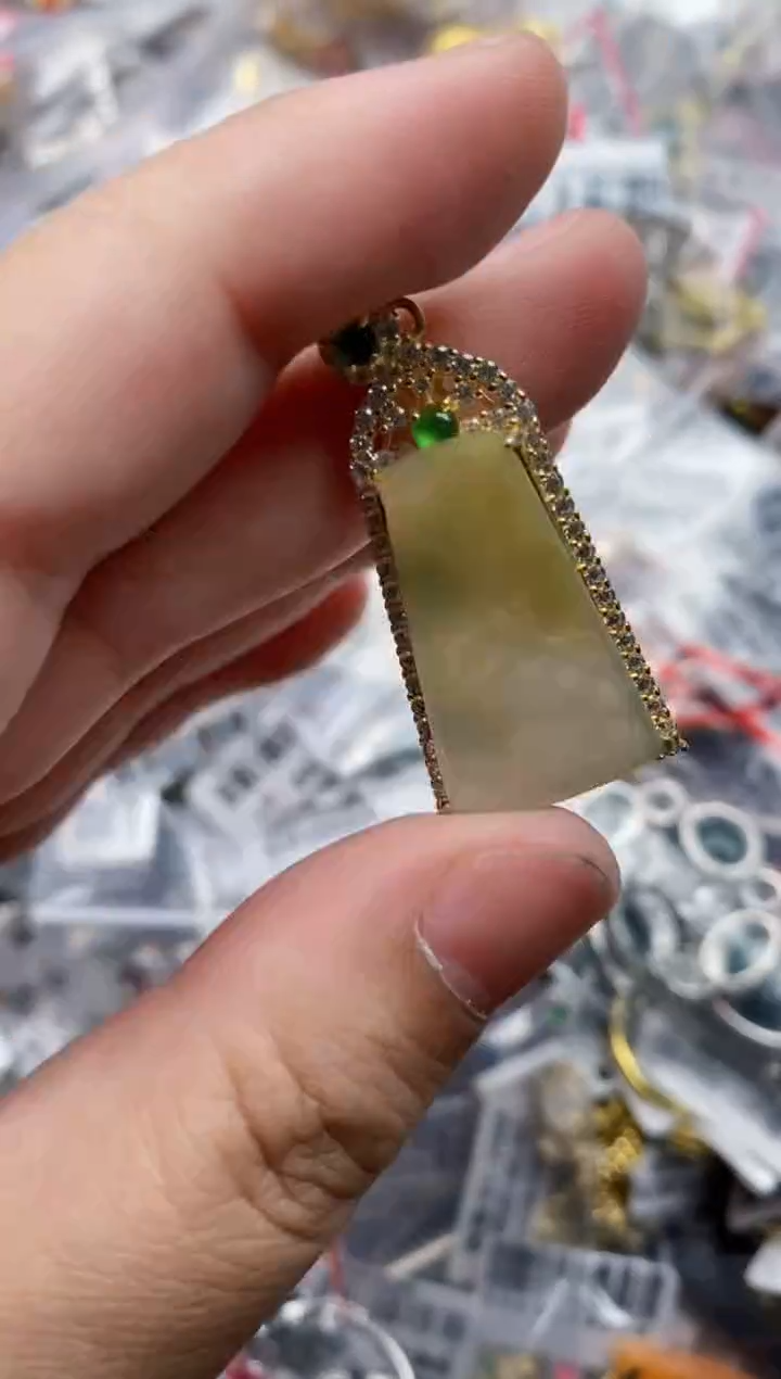 【闪购商品】翡翠戒指银S925镶嵌111111---2