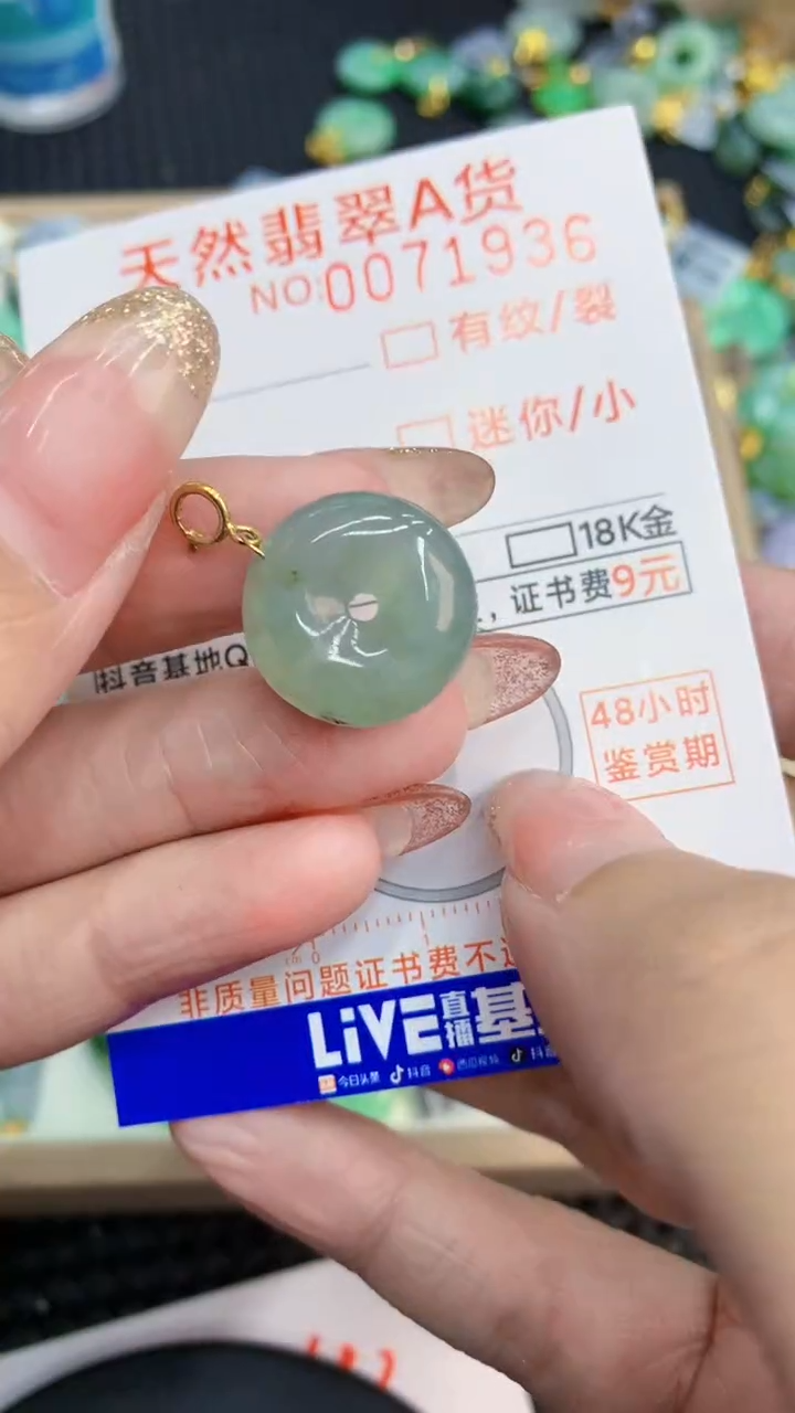 翡翠未镶嵌颈饰             8