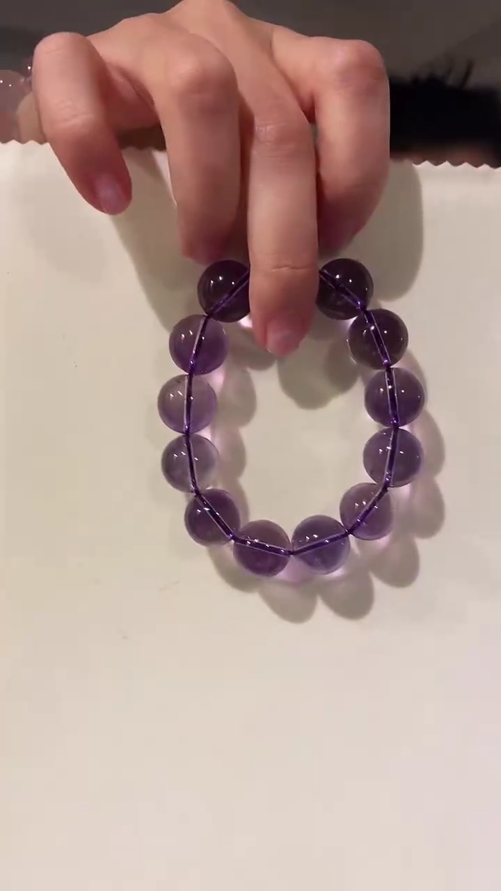 【闪购商品】水晶手链未镶嵌大紫水14.8mm