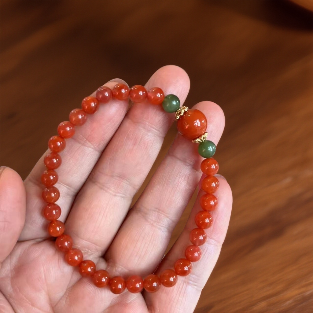 南红精美原矿手串