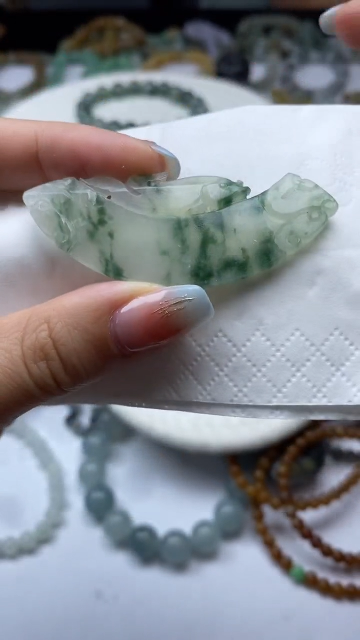 定制翡翠未镶嵌毛货定制不退不换