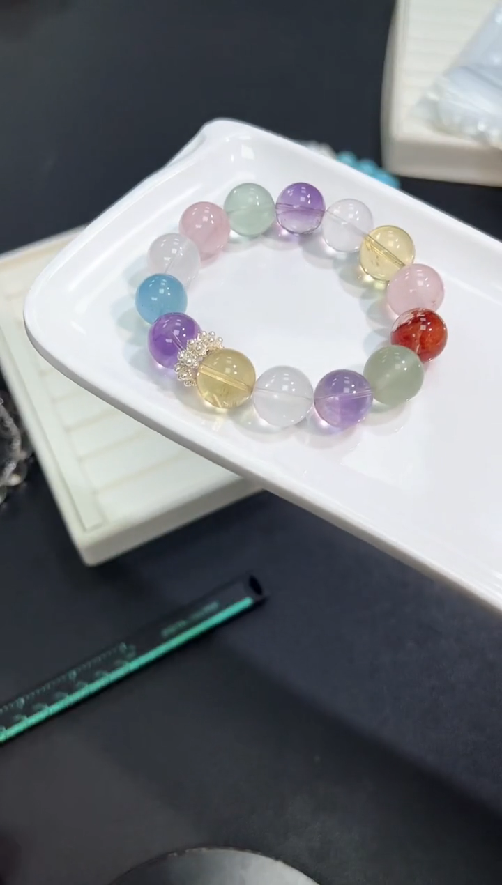 【闪购商品】水晶手串未镶嵌62h多样性发其一/1条默认微瑕