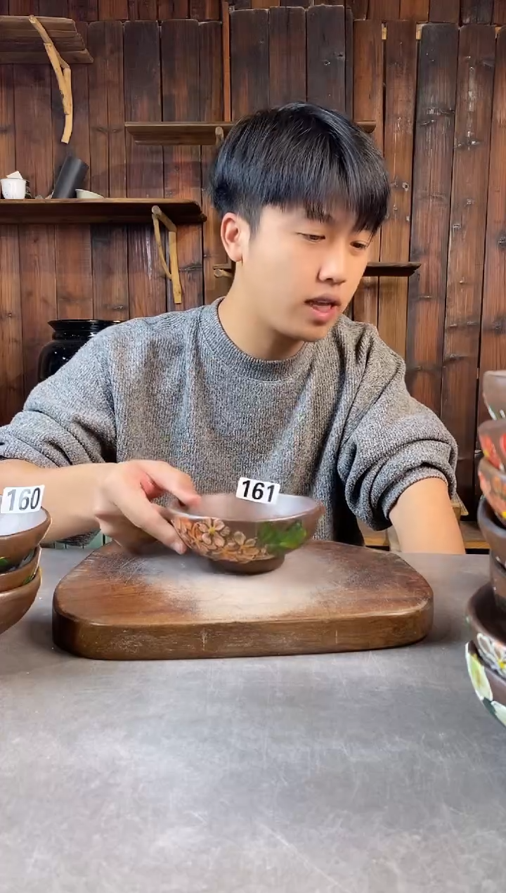 碗161，手工手绘，超值陶瓷