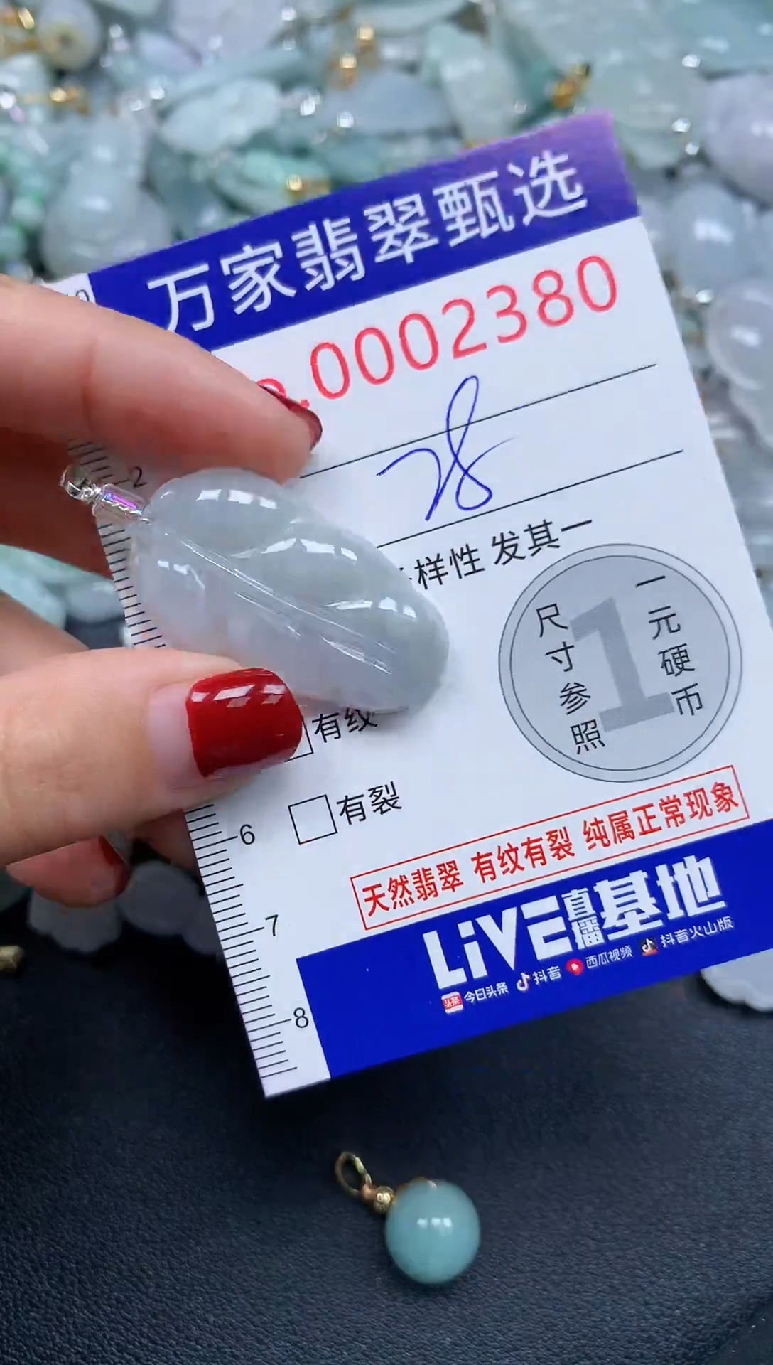 吊坠(不含链)未镶嵌翡翠2380