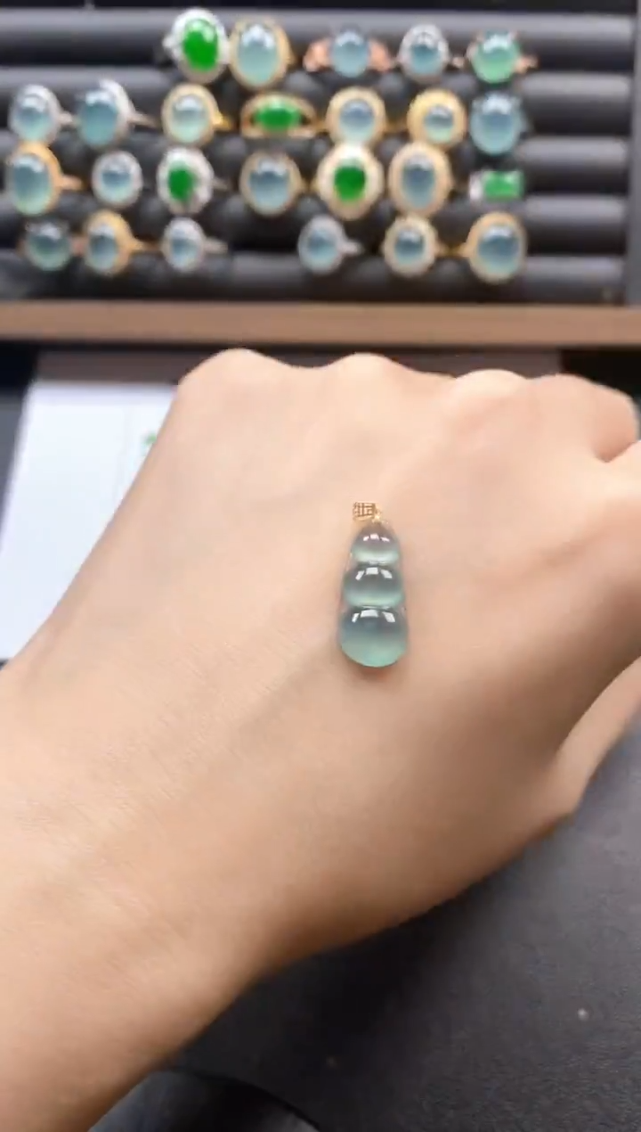 18K金镶嵌戒指翡翠5151-15