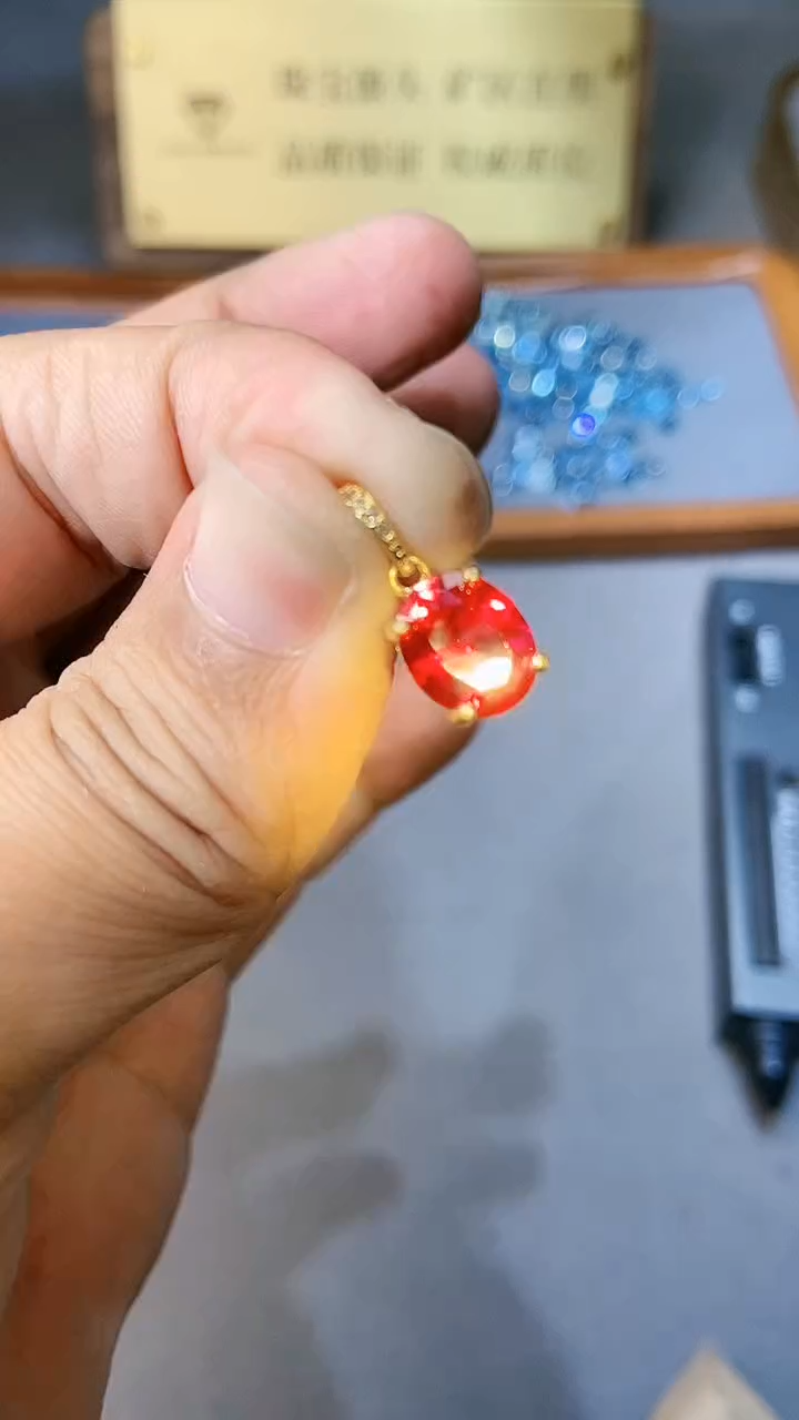 【闪购商品】红宝石颈饰银S925镶嵌354