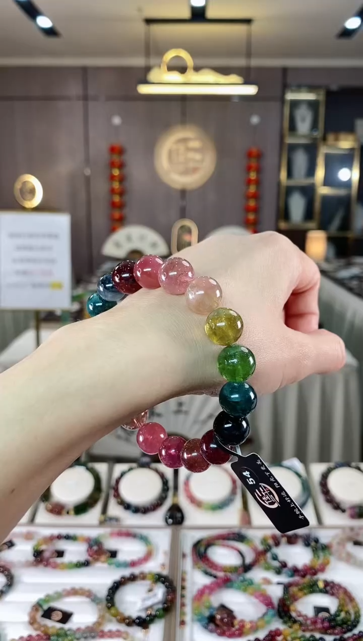 【闪购商品】碧玺单圈手串11mm+未镶嵌（多样性发一条）hon