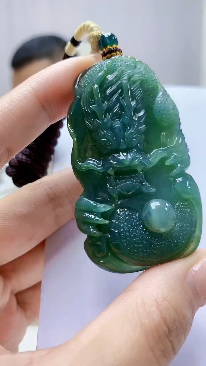 未镶嵌定制翡翠4898MM-毛货挂件68