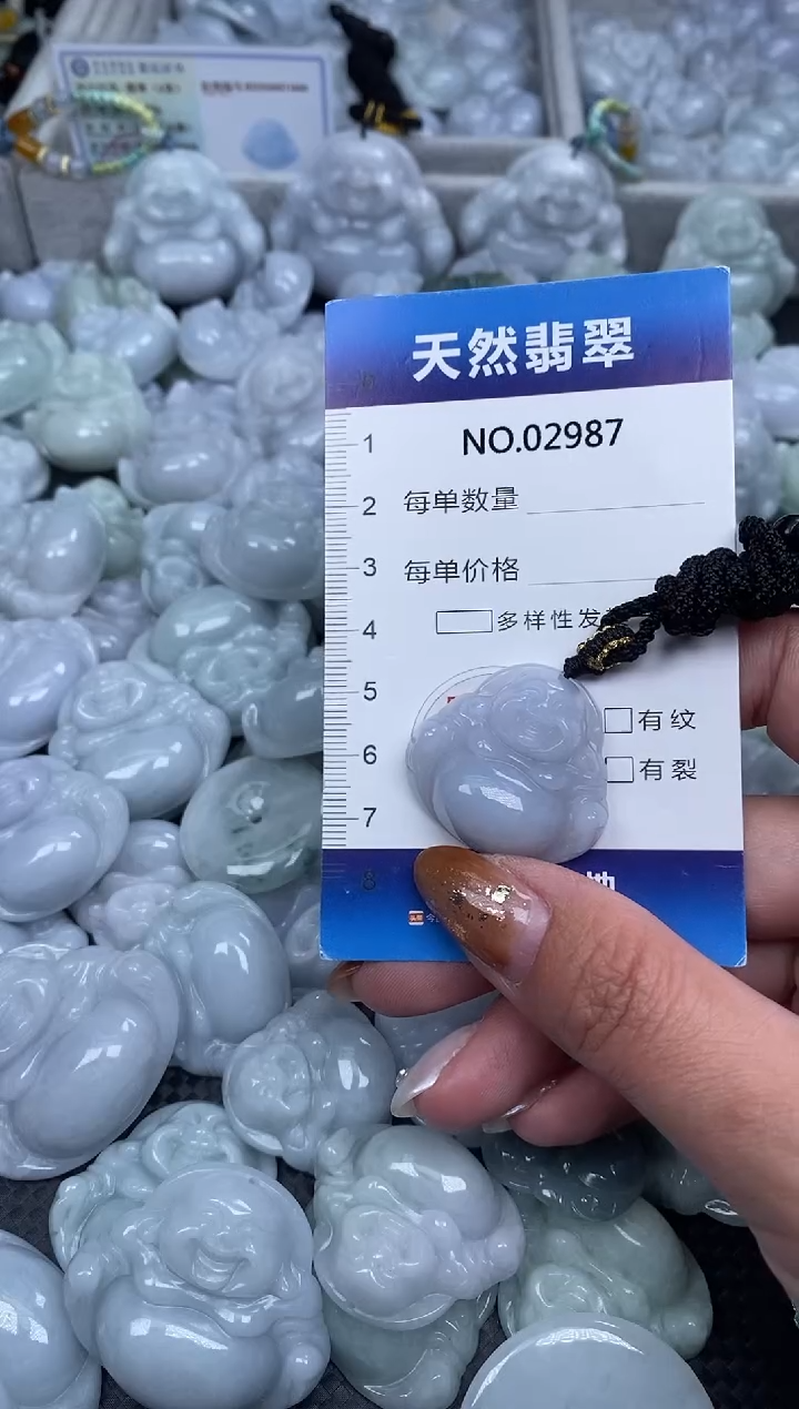 颈饰未镶嵌翡翠纯天然A货翡翠2987