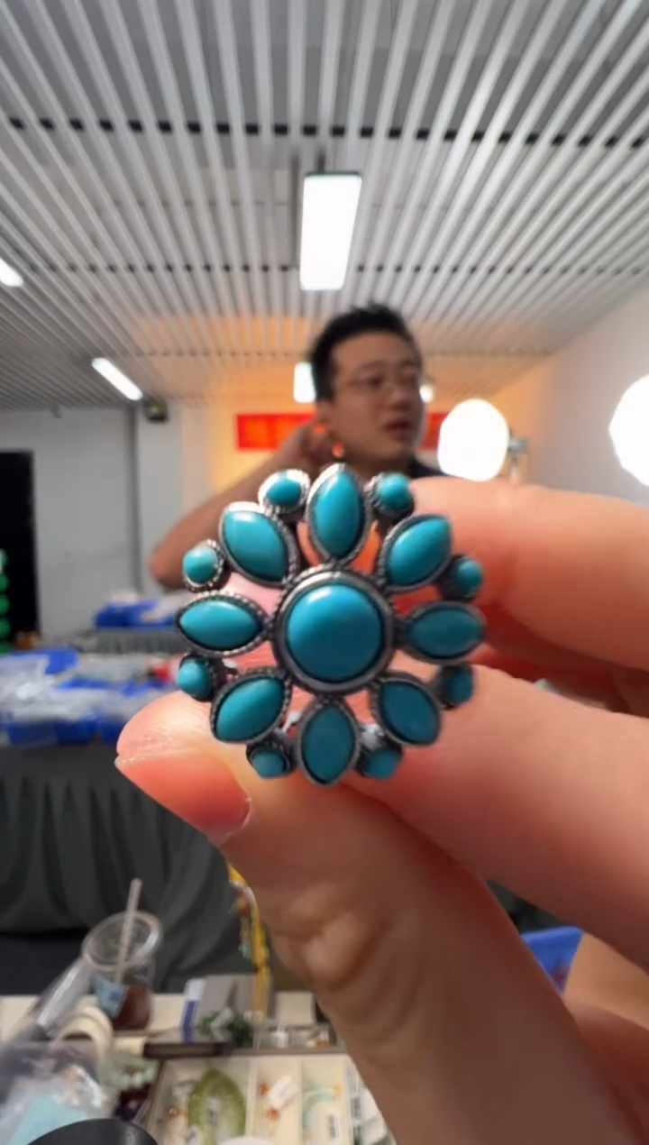 未镶嵌绿松石戒指绿松石戒指