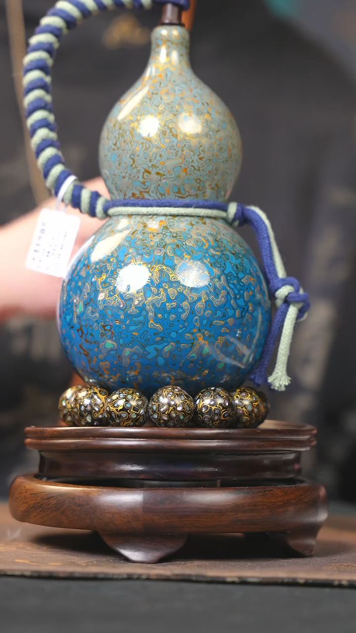 【闪购商品】YL160漆艺酒葫芦不包手串及旋转底座