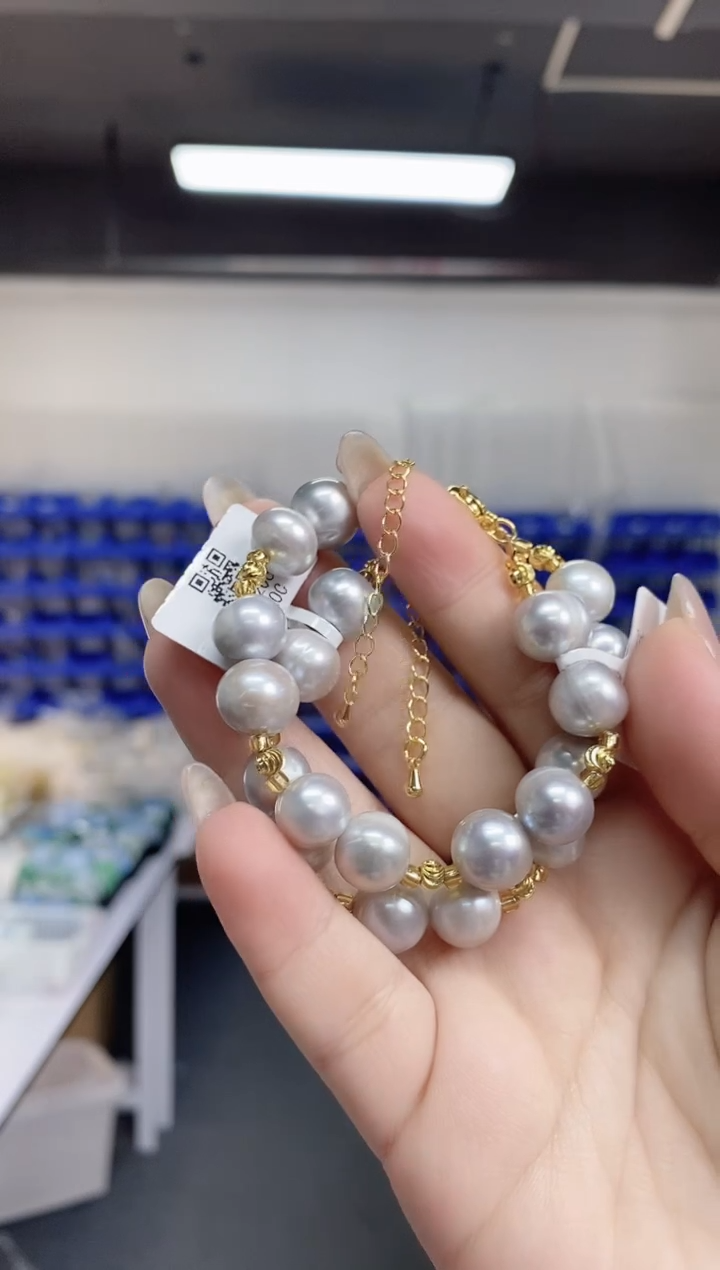 【闪购商品】海水珍珠手串未镶嵌多样性发其一颜色微差