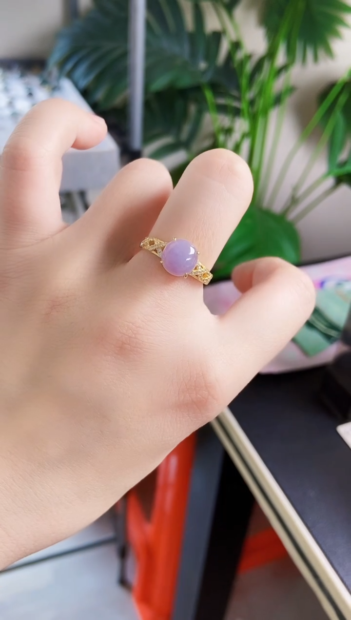 【闪购商品】翡翠戒指银S925镶嵌46456