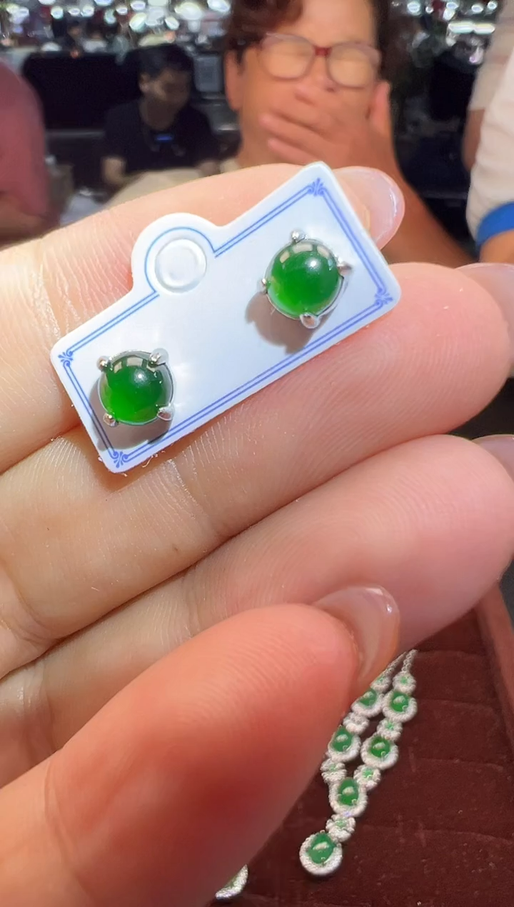 翡翠合金耳饰53045/多样性/发一件