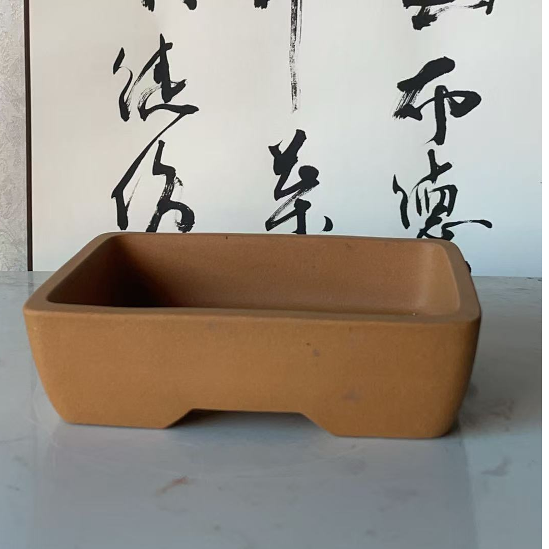 花盆花器紫砂黄泥盆景浅盆盆景专用